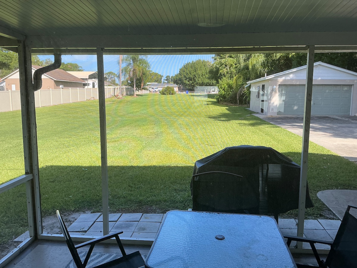 Outdoor dining area